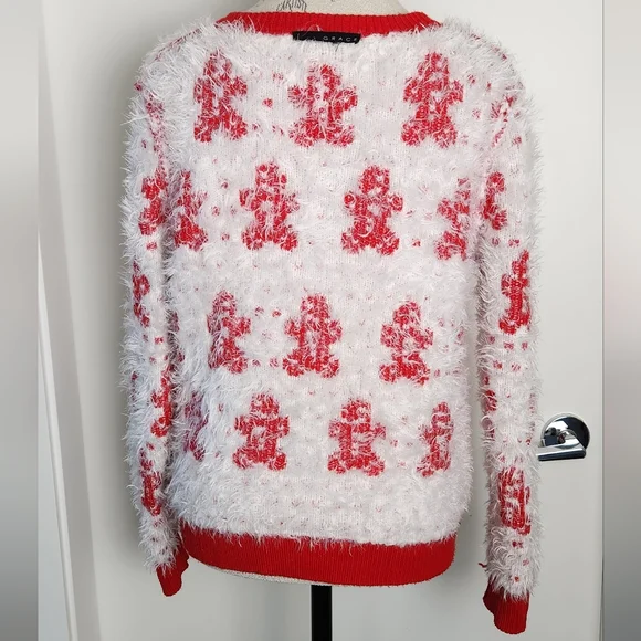 Eyelash Knit Gingerbread Christmas Sweater - Picture 8 of 9